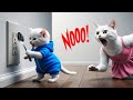 Kitten’s Play Leads to Trouble #cat #ai #cute #kitten b#catvideos #aiimages #aicat #catlover