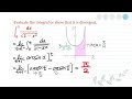 c7.8】 유계 finite intervals 에서 이상적분 improper integrals 기본 예제 적분 값은 그래프에서 넓이