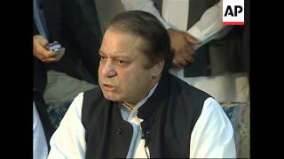 Sharif calls for Musharraf to step down ADDS nomination for election