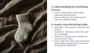 How to Shrink Cotton Socks | Step-by-Step Guide for a Perfect Fit! 🧦🔥