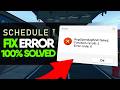 How to Fix RegOpenKeyExW Failed Error Code 0 (Schedule 1 Fix 2026)