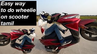 Wheelie on scooter explained tamil |brakeraj|brakesquad