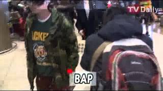 [TD영상] 슈퍼주니어-BAP, '새벽에도 빛나는 공항패션'