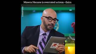 Saira Yousuf Says Mawra Hocane Is Overrated Actress |Whatsapp Status |Pakistani Celebrities