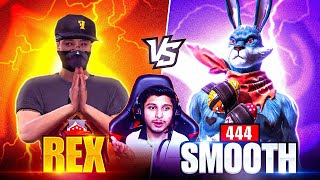 SMOOTH444 VS REX 🥵 BEST MATCH ON LIVE - GARENA FREE FIRE