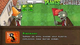 Como conseguir el Logro piromano (plantas vs zombies)