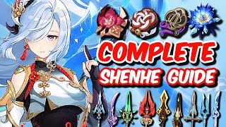 COMPLETE SHENHE GUIDE [Best Shenhe Build, Weapons, Artifacts \u0026 Teams] | Genshin Impact 2.4