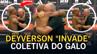 DEYVERSON INVADE A COLETIVA DO GALO E SE DECLARA PARA O TÉCNICO FELIPÂO