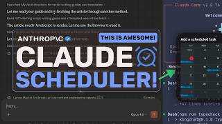 Claude Code Scheduled Tasks: This new FEATURE is REALLY GOOD! They are TRYING TO END OpenClaw!