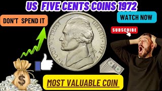 Exploring Heritage: US Liberty Five Cents Coin of 1972 - Design, History, and Value!\