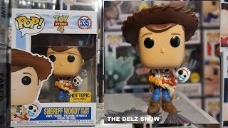 Toy Story 4 Movie Sheriff Woody With Forky Funko Pop Hot Topic Exclusive Vinyl Figure Review