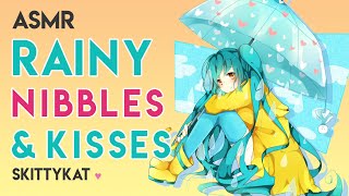 Unintelligible ASMR || Rainy Nibbles with Hungy Girlfriend ☔️🐦 Triggers galore! pats, brushies, noms