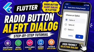 π FLUTTER ANDROID - π RADIO BUTTON ALERT DIALOG || π TUTORIAL