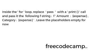 Learn Lambda Functions by Building an Expense Tracker | Python Beta Cert | Step 8