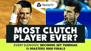 Novak Djokovic: Every Deciding Tiebreak in Masters 1000 Finals 🥶