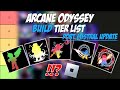 Arcane Odyssey Port Mistral Update Build Tier List