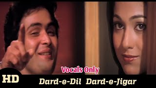 Dard E Dil | Without Music | Vocals Only | Rishi Kapoor | Karz Movie | Md. Rafi Songs | Hindi Songs