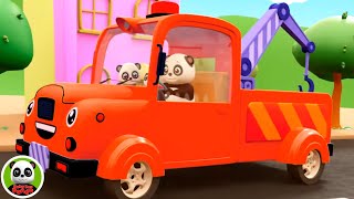 Wheels On The Tow Truck + More Cartoon Vehicles & Rhymes for Kids
