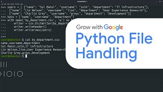Python File Handling | Google IT Automation with Python Certificate