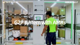 G2P picking system with AMR Robots of Hikrobot