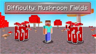 I Beat Minecraft in a Mushroom Fields Only World (1% chance of this happening)