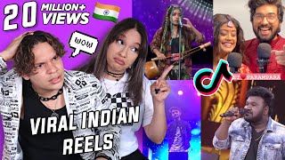 Indian Singing Shows are SPECTACULAR | Waleska & Efra react to Viral Indian Reels/TikToks | Vol 4