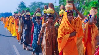 🥰छकतला गायत्री परिवार मंदिर से कलश यात्रा मुंडला रैली 2025!10 से 13 तक 51 कुण्डीय शक्ति महायज्ञ!