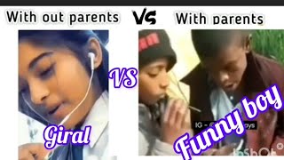 Funny Girls  VS  funny boy phones calls #meens#status #funnyvideo #youtubeshorts