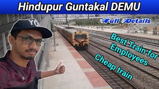 Hindupur guntakal DEMU|| Busiest and demanded train In penukonda railway station||