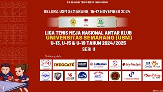 LIGA TENIS MEJA NASIONAL ANTAR CLUB U-13, U-15 & U-19 TAHUN 2024/2025 SERI II SEMARANG SESION 4