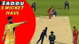 Ravindra Jadeja OP 🔥 5 Wicket Haul In Rc20 🤯 || Real Cricket 20 #shorts #Jadeja