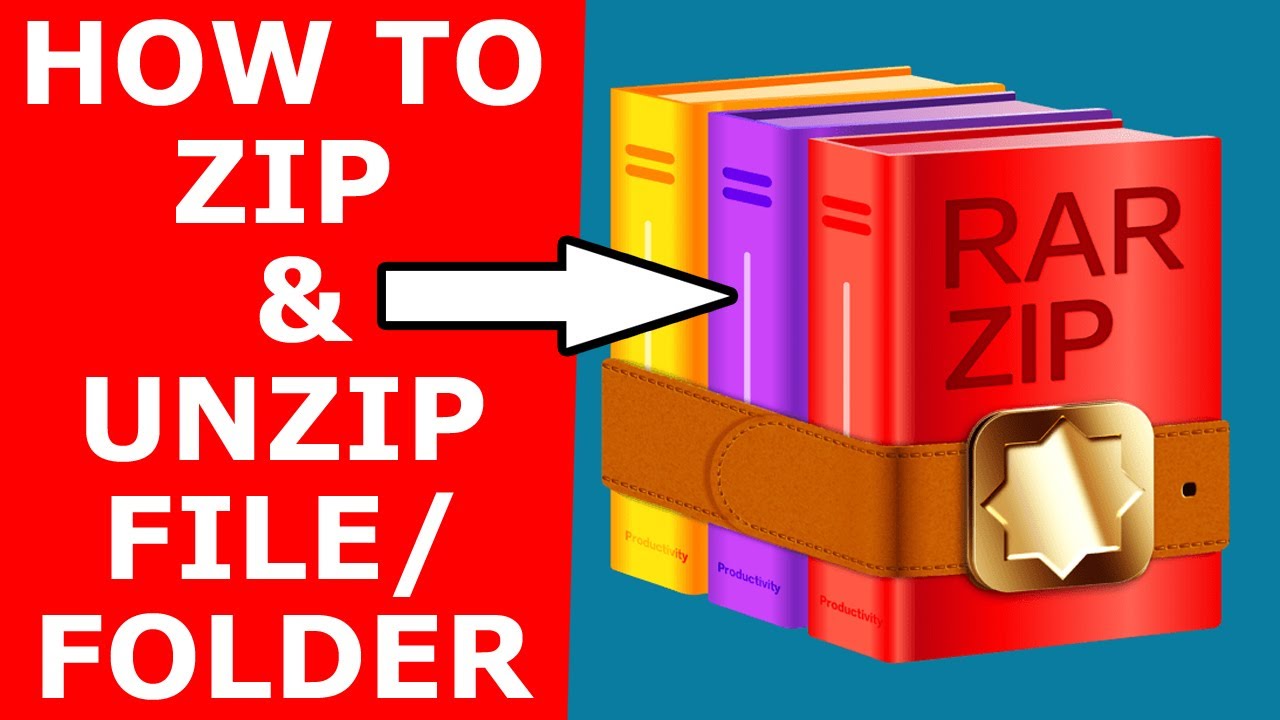 How To Zip And Unzip A File || How To Unzip A Compressed File Folder ...