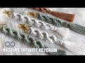 DIY | Macrame INFINITY keychain tutorial | llaveros en macrame | 마크라메 키링