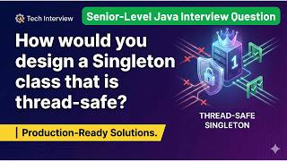 Design a Thread Safe Singleton Class in Java | Enum Singleton | Static Holder Pattern | Interview QA