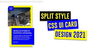 CSS Card Design Tutorial - Split Card Hover Effect (HTML & CSS)