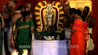 Devotees seek blessings during Kalyana Mahotsavam