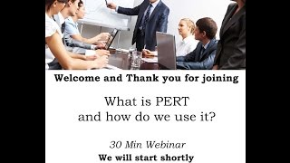 What is PERT and how do we use it. 30 min Free webinar - www.tactiskills.com