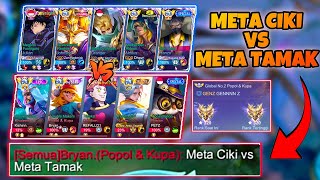 META CIKI VS META TAMAK🔥 Meta Baru Apalagi Ini ?!? Lawan Party Top 2 Global Popol !!