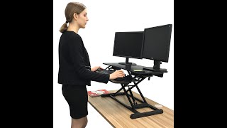 Instant Standing Desk Sit-Stand Desk Converter | Rife Technologies | Model: RTE