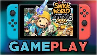 Snack World: The Dungeon Crawl Gold | First 35 Minutes on Switch