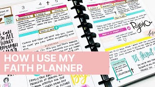 How I Plan In My Faith Planner #planwithme #faithplanwithme #happyplanner