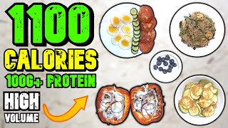 Crazy High Volume 1100 Calorie Meal Plan For FAT LOSS