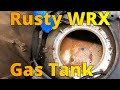 Fixing a rusty gas tank while it is still in the car! Part 1 VPT