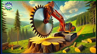 Unstoppable Chainsaw Machines Cutting Huge Trees! | Agriculture Technology