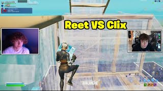 Reet VS Clix 1v1 Buildfights! (Warm-up)