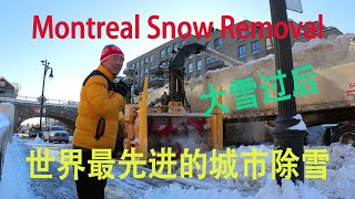 蒙城大雪后雪景、城市除雪Snow Removal in Montreal Quebec——加拿大海哥 Hihai Montreal