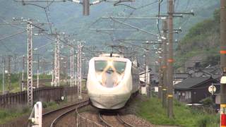 2014.5.14　【有間川駅 くねくねS字カーブを高速通過】　681系　特急はくたか　金沢行き　～北陸本線～