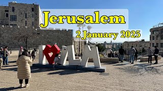 Jerusalem. City Center Ambience. 2 January 2025