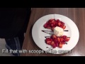 norwegian strawberries with ice cream