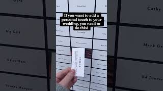 This seating chart will wow all of your guests!!